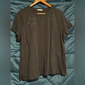 Women’s Maurice’s Black Star Embellished Top